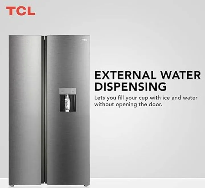 TCL P774SBGWD 595 Liters side by side Refrigerator - Image 3
