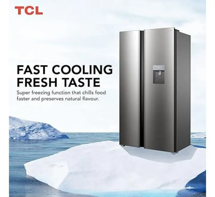 TCL P774SBGWD 595 Liters side by side Refrigerator - Image 4